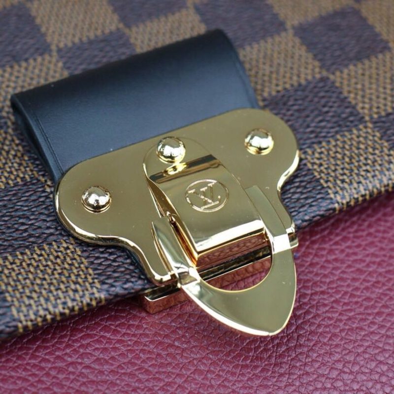 LV Vavin PM Damier Ebene Canvas Bordeaux Red For Women, Women’s Handbags, Shoulder Bags 9.8in/25cm LV N40109 - Image 5