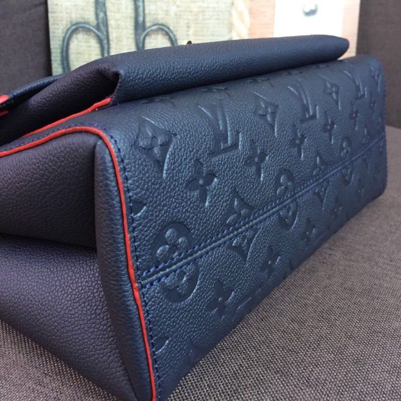 LV Vavin MM Monogram Empreinte Navy Blue For Women, Women’s Handbags, Shoulder And Crossbody Bags 9.8in/25cm LV M43925 - Image 7