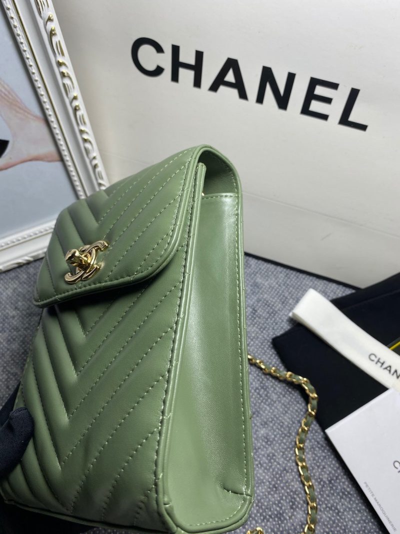 CHL Chevron Trendy CHL Phone Olive Bag For Women 18cm/7in - Image 8