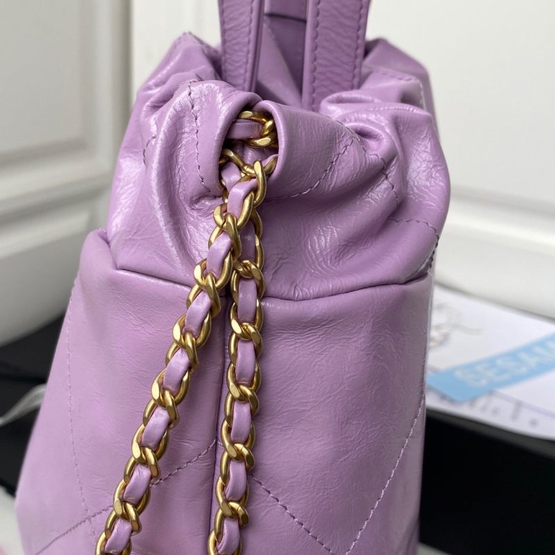 CHL Backpack Purple Shiny Large Bag For Women 51cm/20in - Image 6