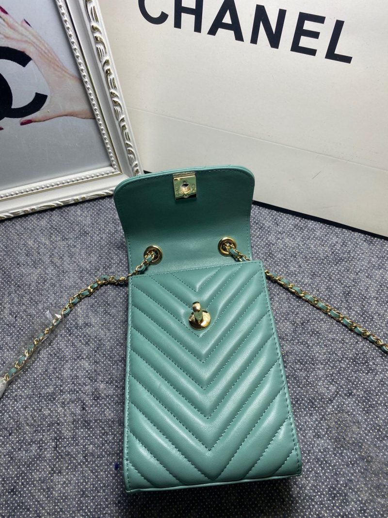 CHL Chevron Trendy CHL Phone Mint Bag For Women 18cm/7in - Image 8