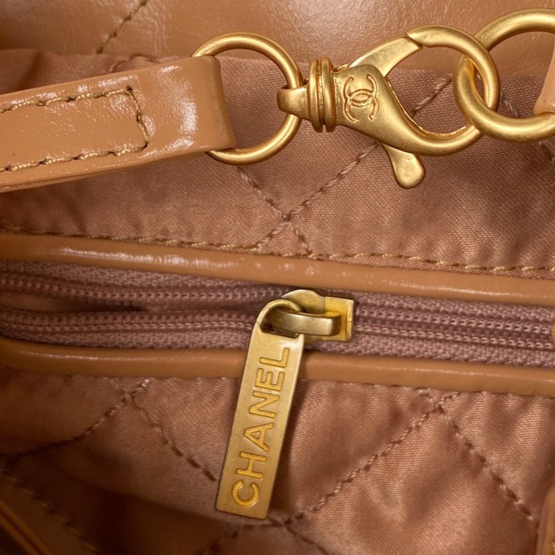 CHL 22 Handbag Gold Hardware Shiny Camel For Women, Women’s Handbags, Shoulder Bags 16.5in/38cm AS3261 B08037 NB356 - Image 8