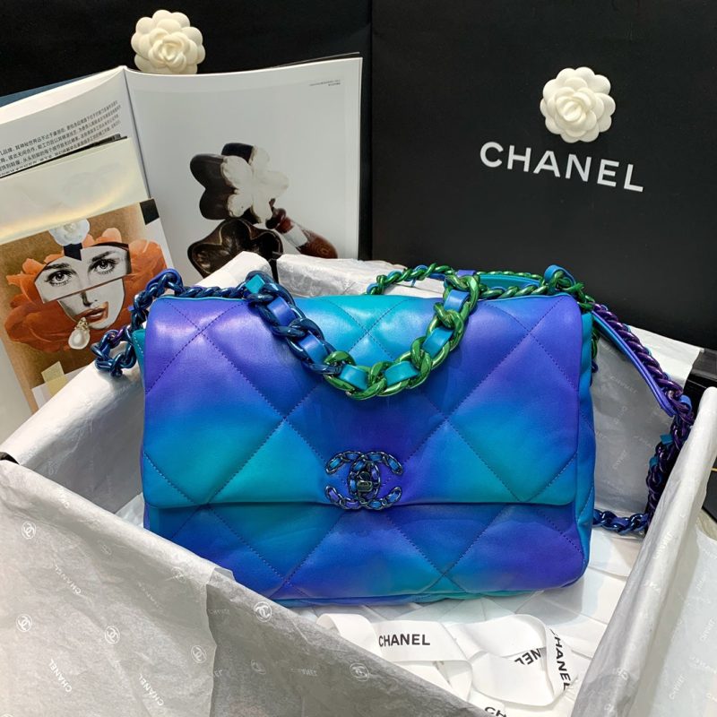 CHL 19 Tie and Dye Flap Ombre Bag For Women 25cm/10in - Image 5