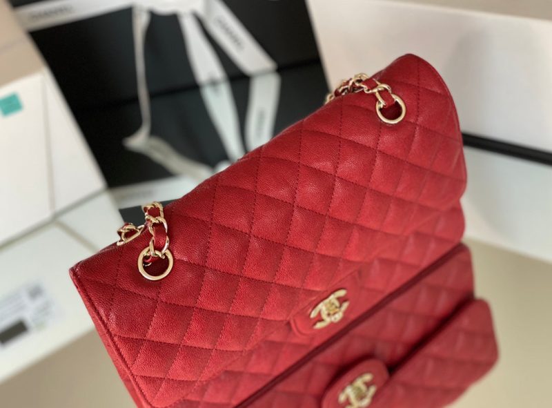 CHL Classic Handbag 26cm Red For Women A01112 - Image 5