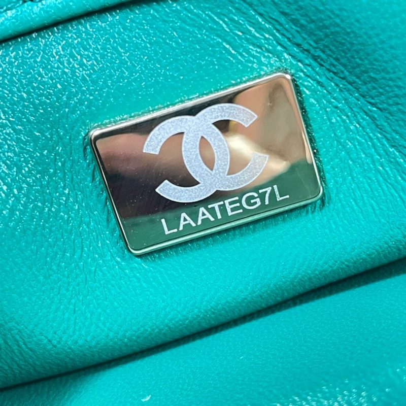 CHL Flap Bag Gold Hardware Green For Women, Women’s Handbags, Shoulder Bags 7.9in/20cm AS3366 - Image 5
