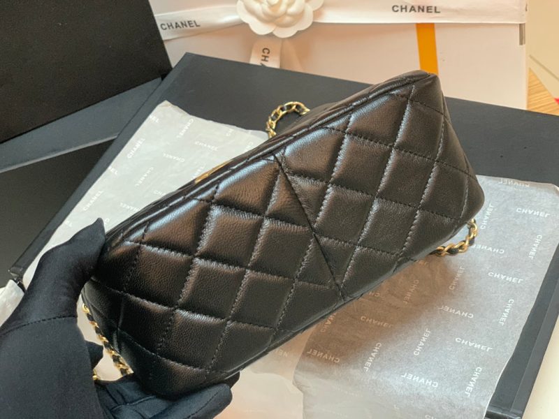 CHLHobo Handbag Black Bag For Women 16cm/6in - Image 9