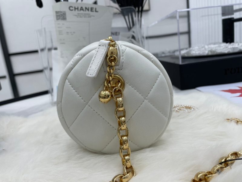 CHL Bowling Mini White Bag For Women 11cm/4.3in - Image 8
