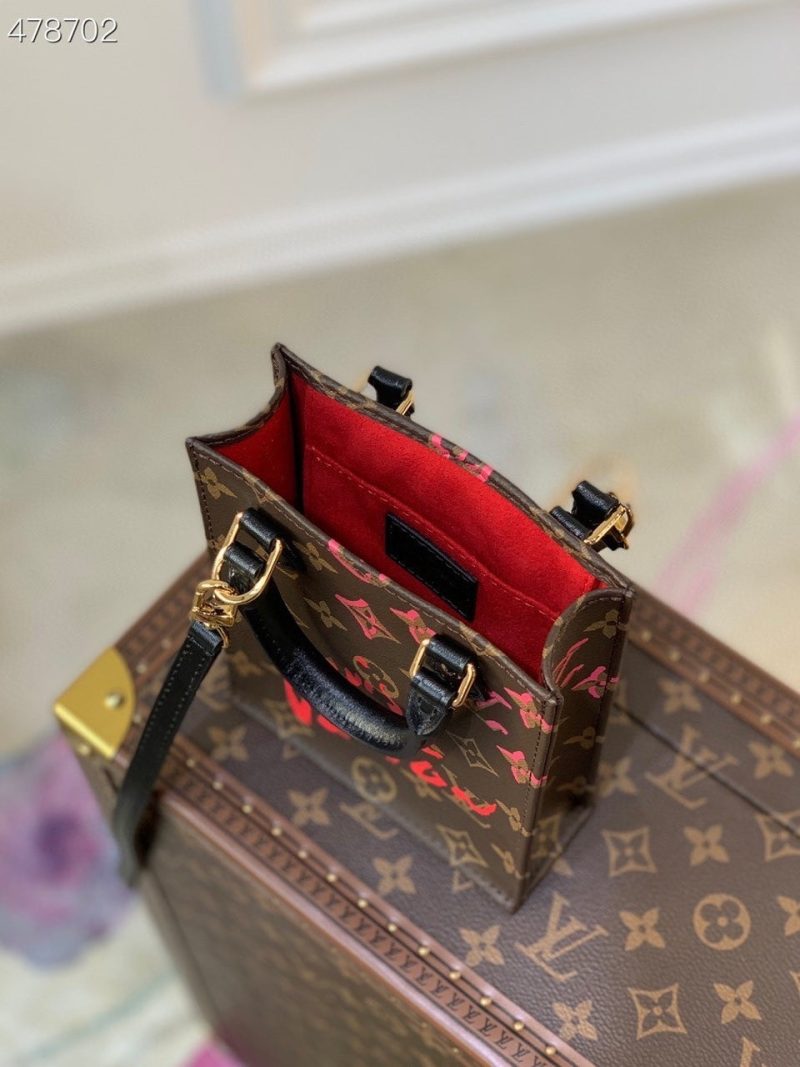 LV x Urs Fischer Petite Sac Plat Bag 18cm Monogram Canvas Spring/Summer 2021 Collection M69442, Brown - Image 6
