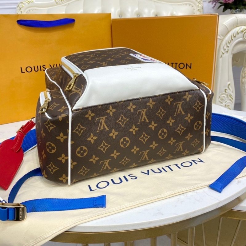 LV x NBA New Backpack Monogram Canvas By Virgil Abloh For Men, Bags 15.7in/40cm LV M45581 - Image 3