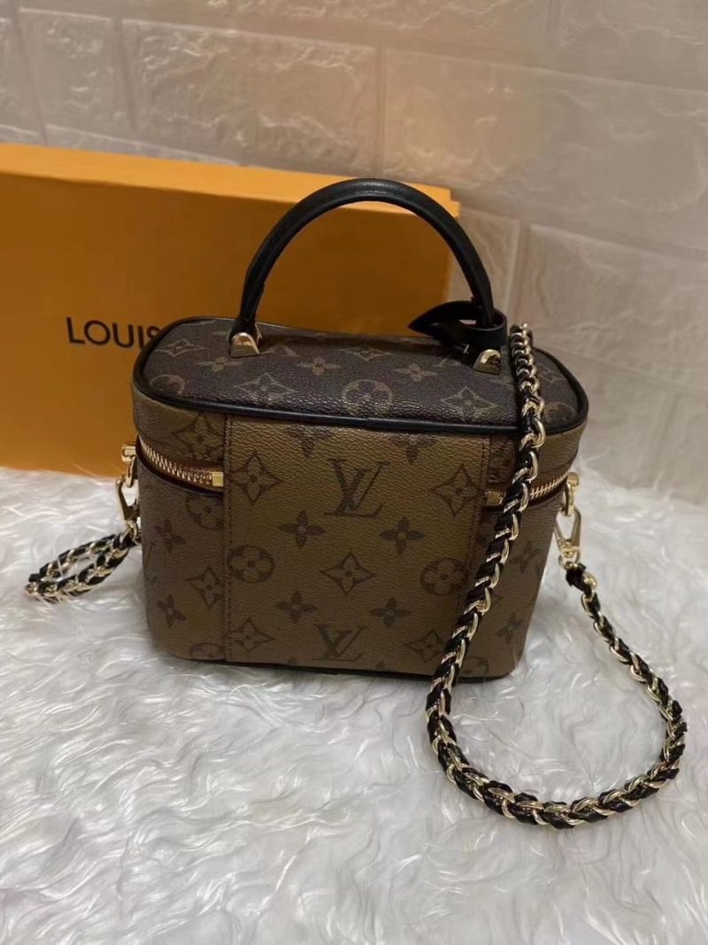 LV Vanity PM Monogram And Monogram Reverse Canvas By Nicolas Ghesquiere For Women,  Shoulder And Crossbody Bags 7.5in/19cm LV M42264 - Image 2