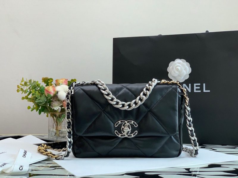 CHL Classic Flap Bag Black For Women 10.2in/26cm - Image 9