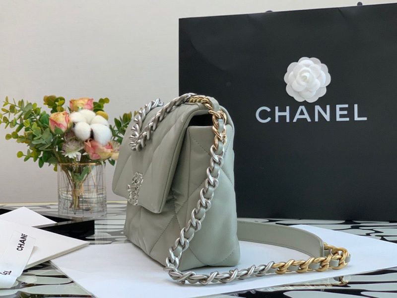 CHL Classic Flap Bag Grey For Women 10.2in/26cm - Image 7