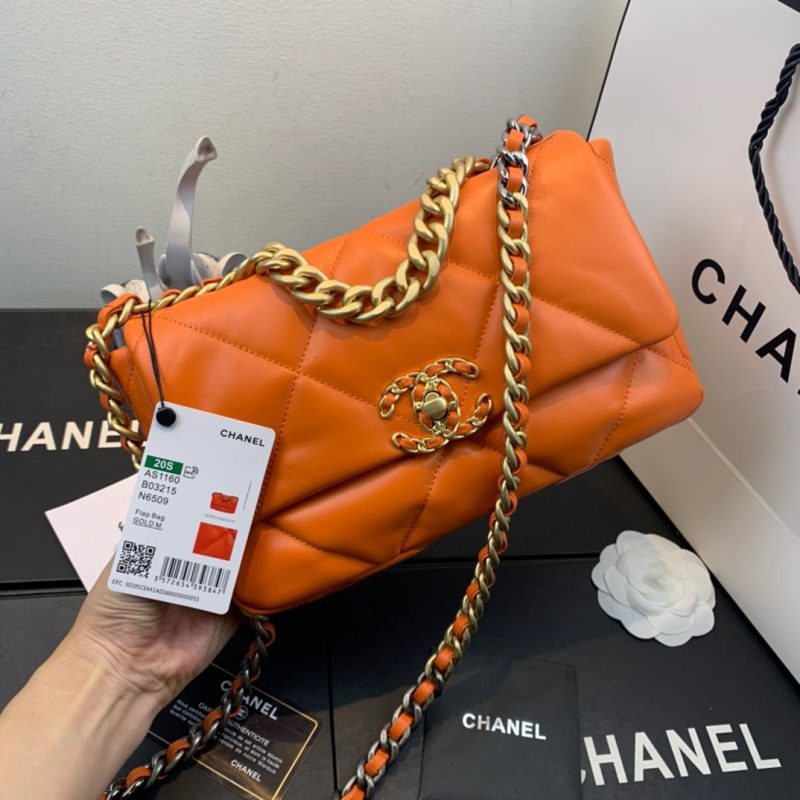 CHL 19 Handbag Orange For Women 10.1in/26cm - Image 2