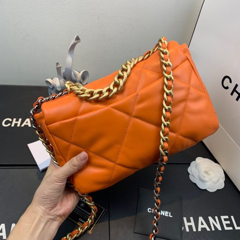 CHL 19 Handbag Orange For Women 10.1in/26cm - Image 3