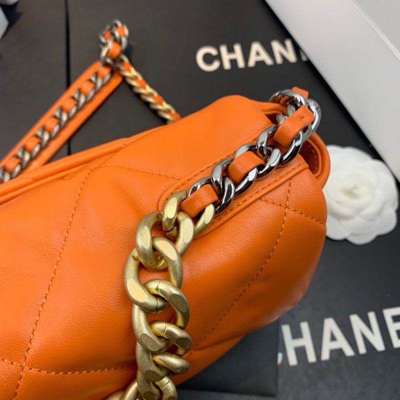 CHL 19 Handbag Orange For Women 10.1in/26cm - Image 6