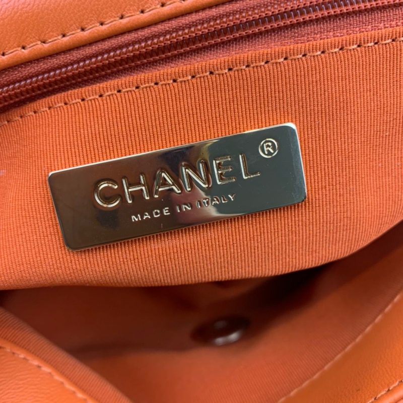 CHL 19 Handbag Orange For Women 10.1in/26cm - Image 7