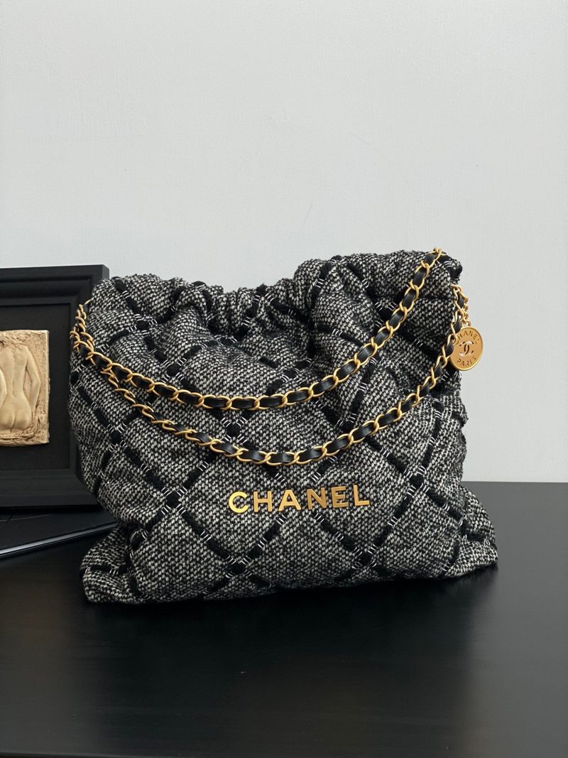 CHL 22 Handbag Grey For Women, Women’s Bags 15in/38cm AS3261 B09280 ND265