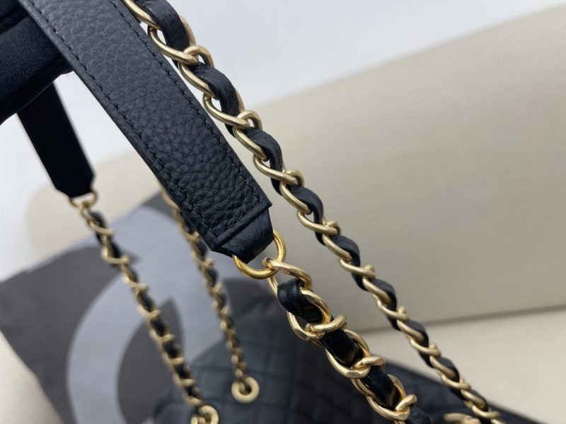CHL CoCo LuGucciage Gold Toned Hardware 46cm Black For Women - Image 5