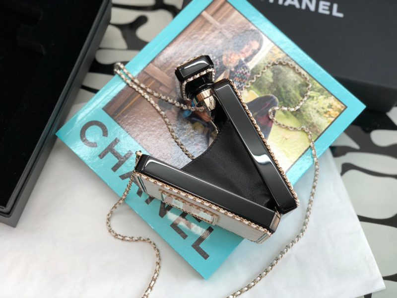 CHL Evening Bag Black and White For Women 6.2in/16cm AS3263 B08048 NI121 - Image 4