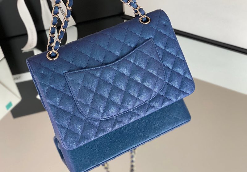 CHL Classic Handbag 26cm Blue For Women A01112 - Image 7