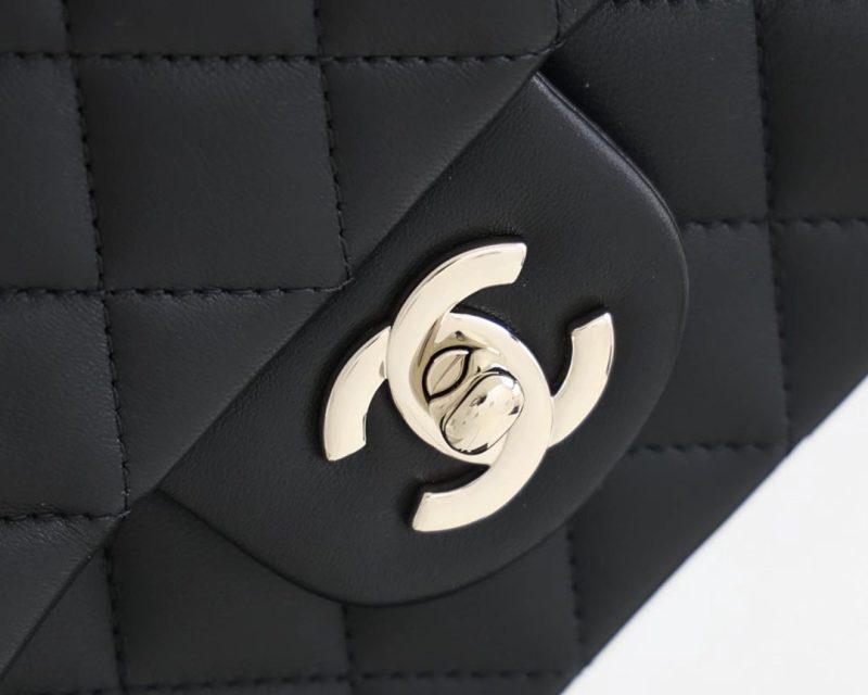 CHL Flap Bag Mini Doll Handle Bag 20cm Black - Image 6