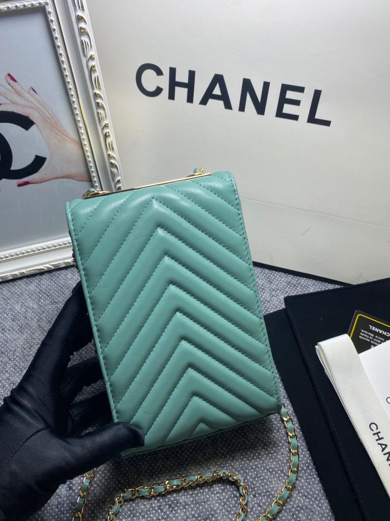 CHL Chevron Trendy CHL Phone Mint Bag For Women 18cm/7in - Image 3