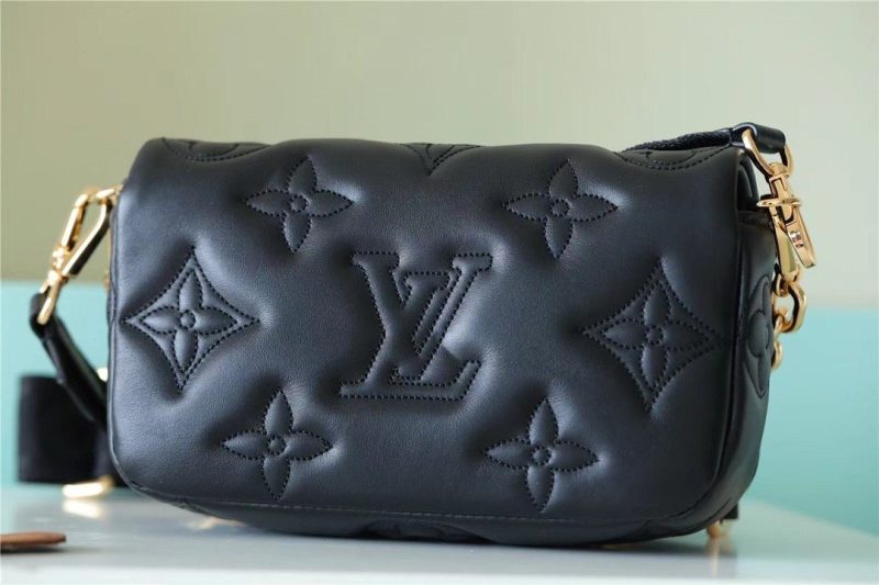 LV Wallet On Strap Bubblegram Monogram In Wallets and Small Leather Goods For Women M81398 7.9in/20cm LV M81398 - Image 3