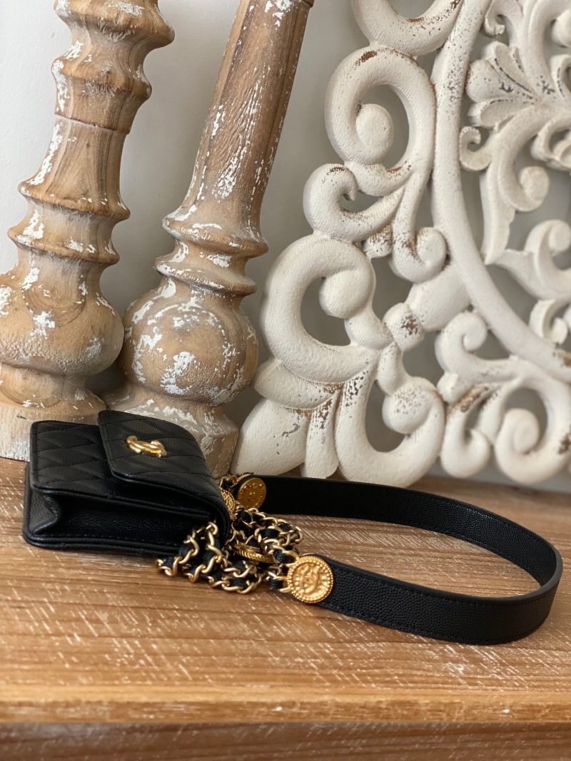 CHL Clutch With Chain Black For Women, Women’s Bags 4.8in/12.3cm AP2857 B08447 94305 - Image 2