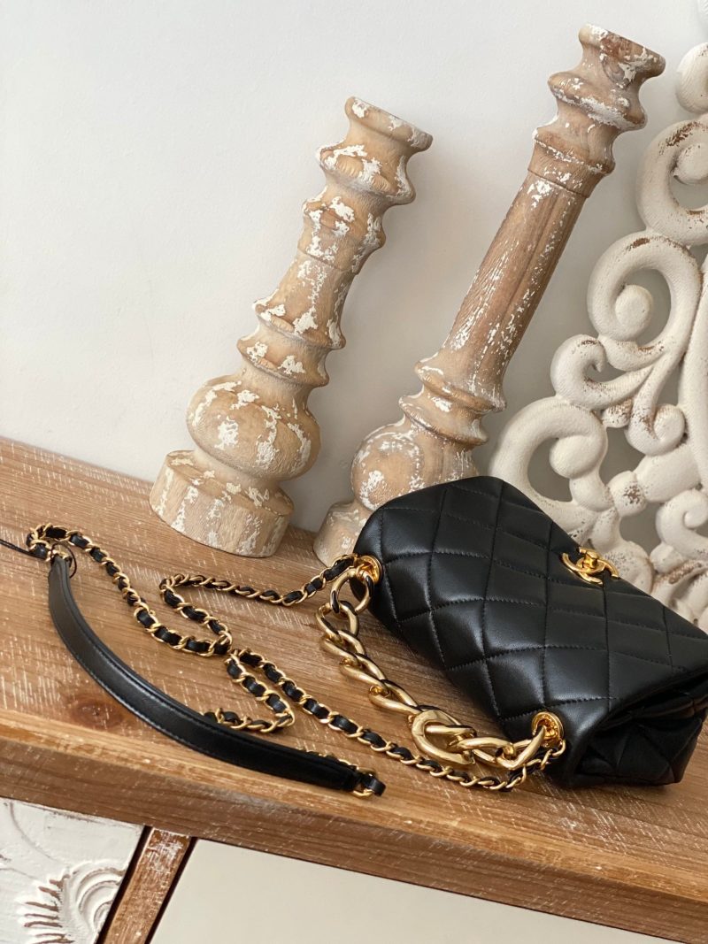 CHL Classic Diamond Flap Bag Black For Women, Women’s Bags 9.1in/23cm - Image 7