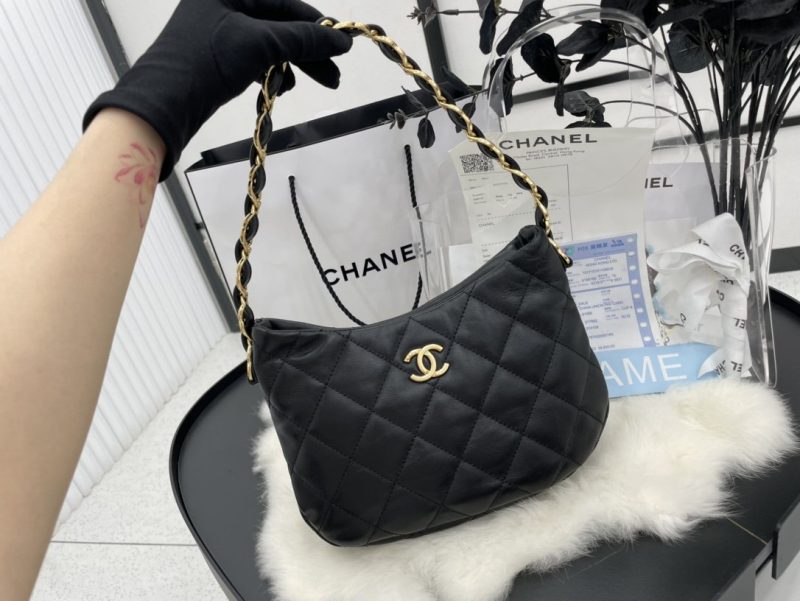 CHLHobo Handbag Black For Women, Women’s Bags 9.4in/24cm AS3562 B09178 94305 - Image 4