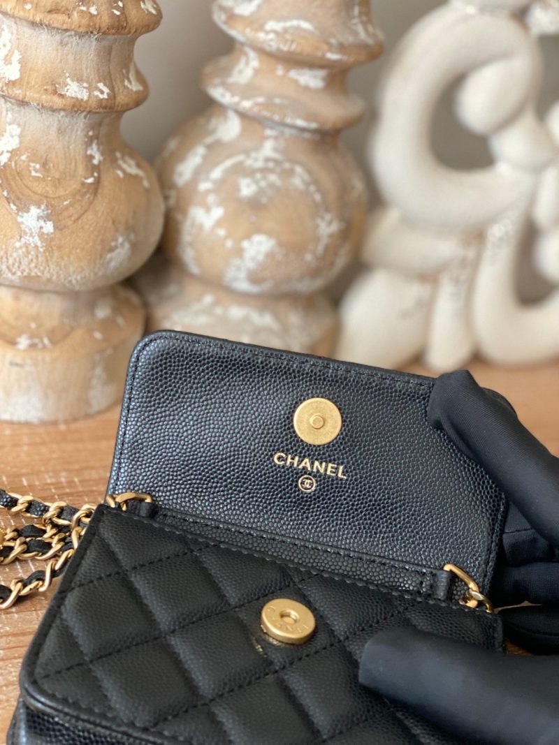 CHL Clutch With Chain Black For Women, Women’s Bags 4.8in/12.3cm AP2857 B08447 94305 - Image 7