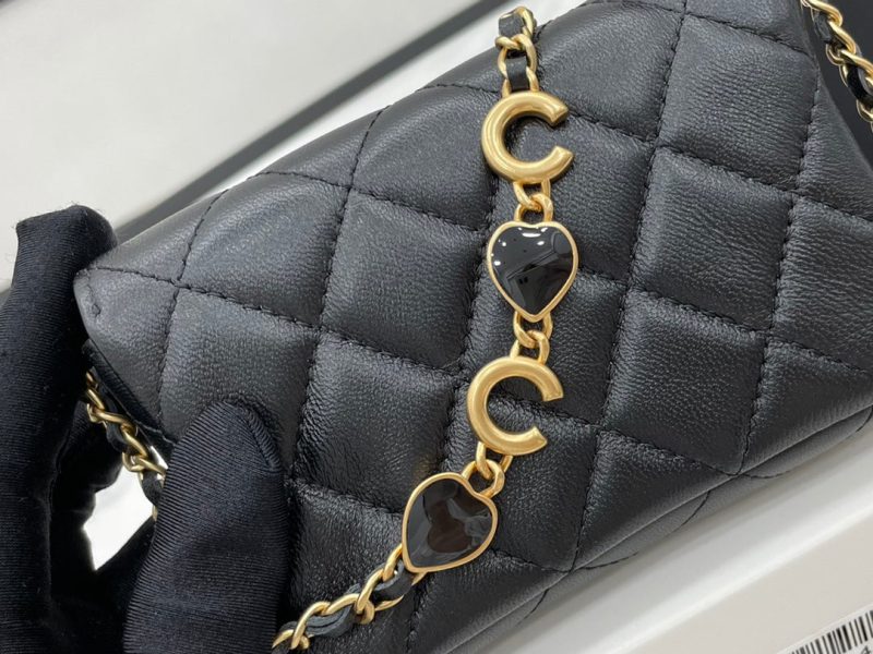 CHL Classic Distressed Black For Women, Women’s Bags 4.7in/12cm - Image 5