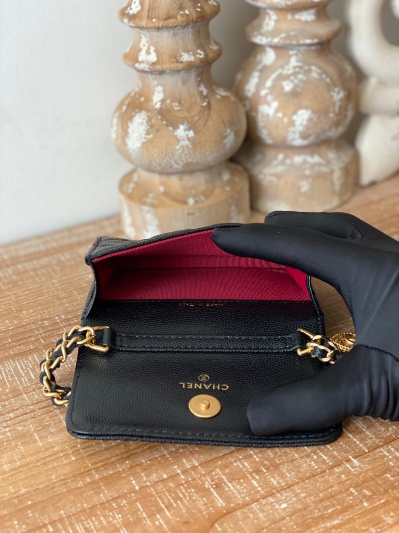 CHL Clutch With Chain Black For Women, Women’s Bags 4.8in/12.3cm AP2857 B08447 94305 - Image 6