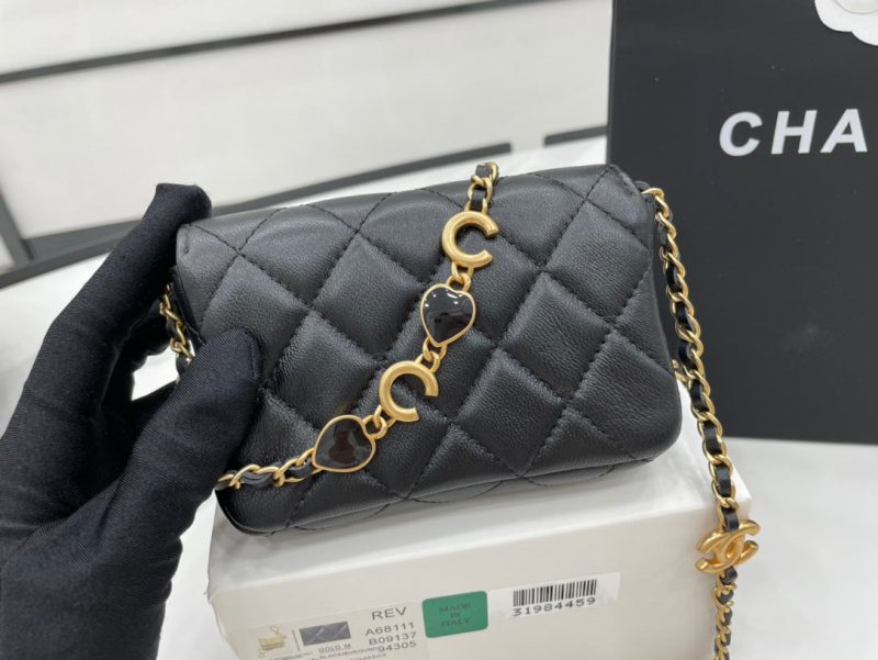 CHL Classic Distressed Black For Women, Women’s Bags 4.7in/12cm - Image 2