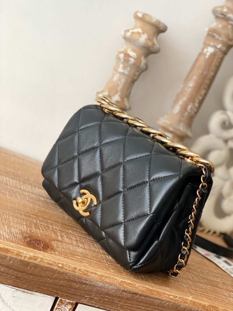 CHL Classic Diamond Flap Bag Black For Women, Women’s Bags 9.1in/23cm - Image 2