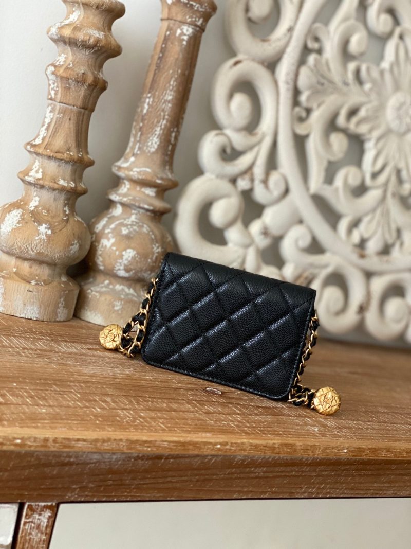 CHL Clutch With Chain Black For Women, Women’s Bags 4.8in/12.3cm AP2857 B08447 94305 - Image 3