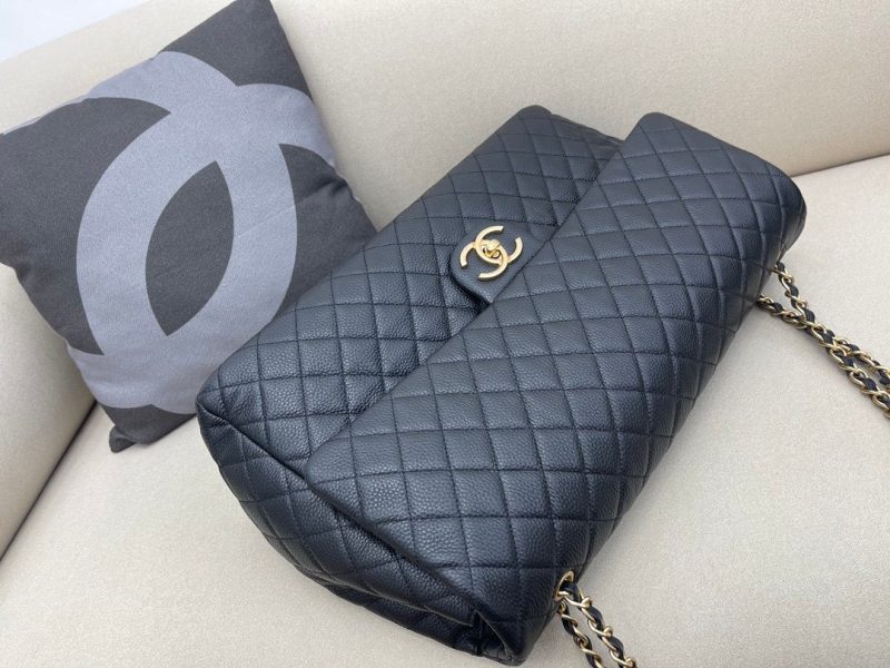 CHL CoCo LuGucciage Gold Toned Hardware 46cm Black For Women - Image 4