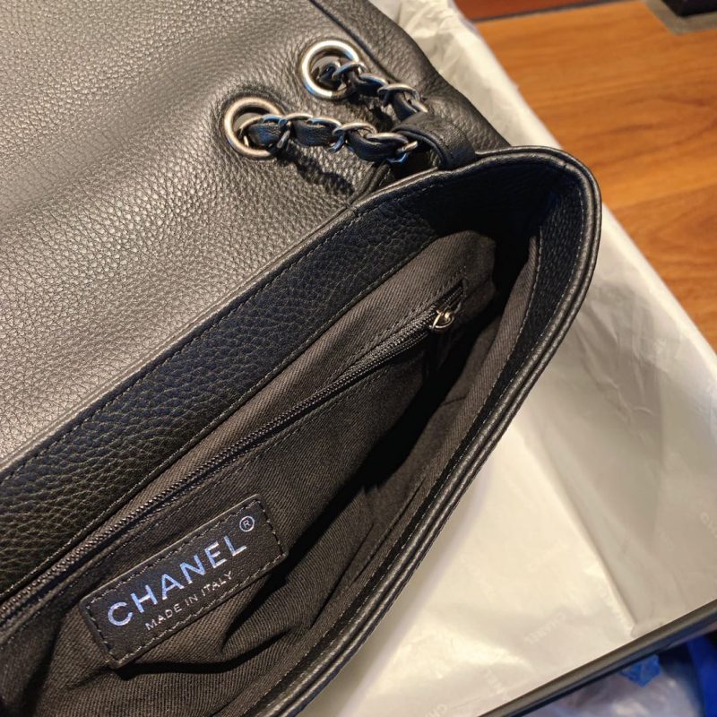 CHLFlap Bag With Top Handle Black Bag For Women 32cm/12.5in - Image 6