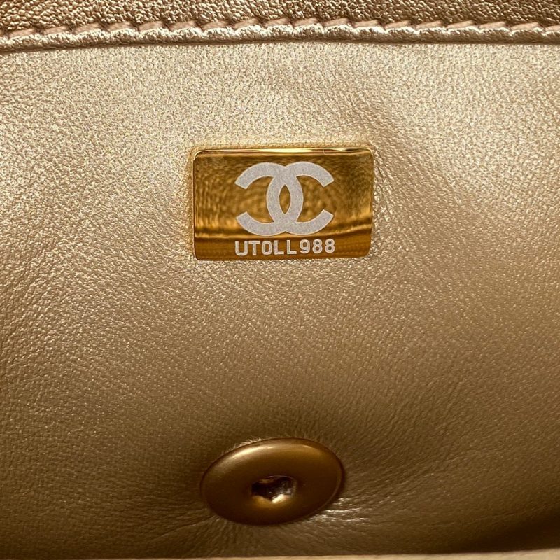 CHLFlap Bag Small Gold Bag For Women 15cm/6in - Image 9