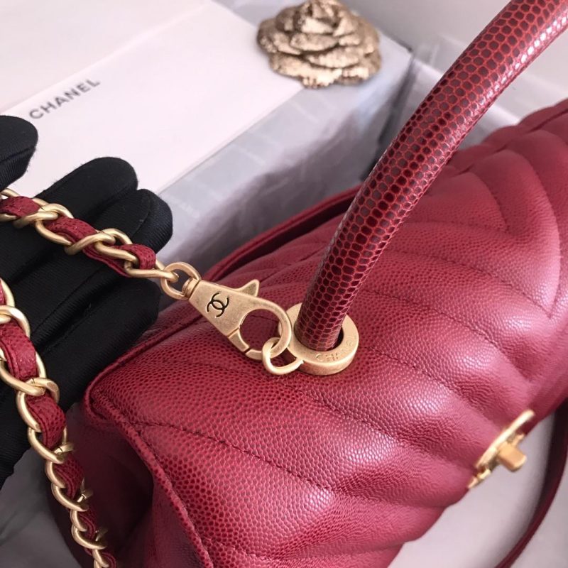 CHLHandbag With Top Handle Red For Women 11in/28cm - Image 3