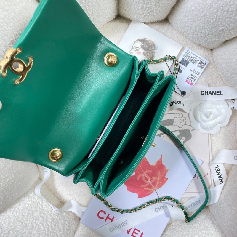 CHL Flap Bag Gold Hardware Green For Women, Women’s Handbags, Shoulder Bags 7.9in/20cm AS3366 - Image 2