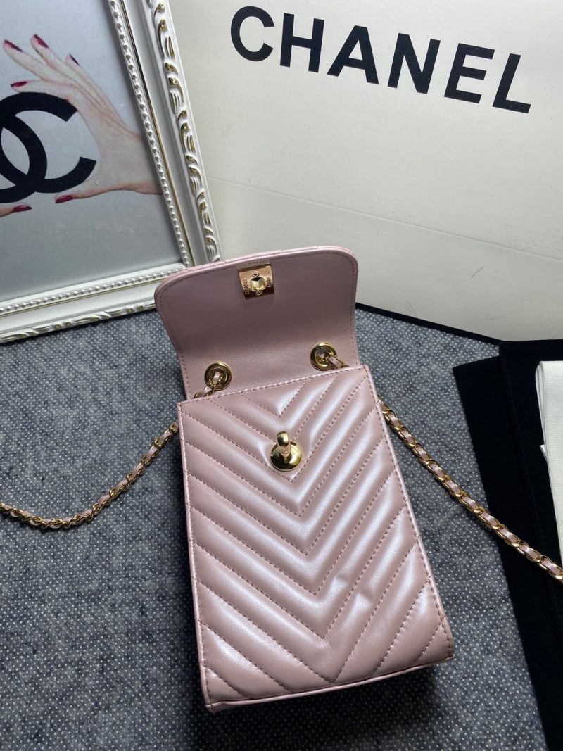 CHL Chevron Trendy CHL Phone Light Purple Bag For Women 18cm/7in - Image 2