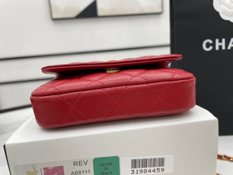 CHL Classic Distressed Red For Women, Women’s Bags 4.7in/12cm - Image 9