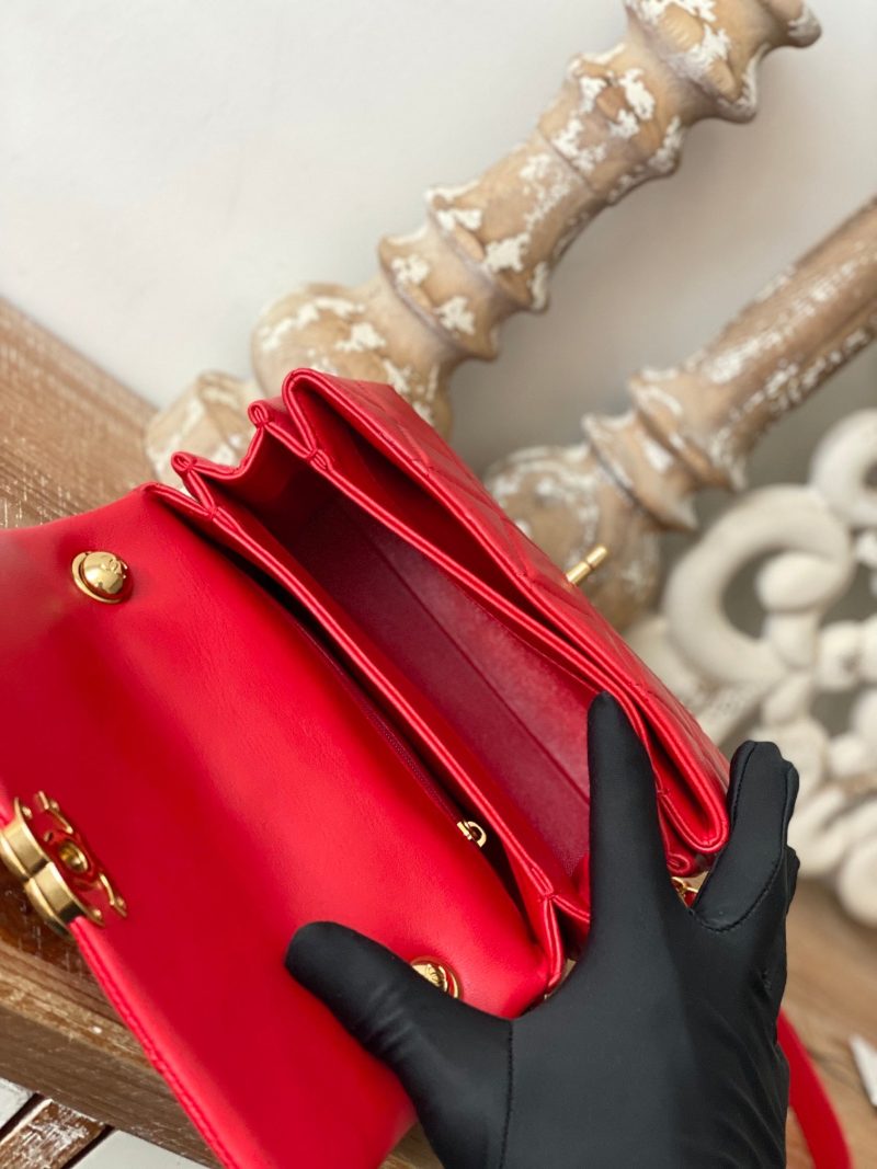 CHL Classic Diamond Flap Bag Red For Women, Women’s Bags 9.1in/23cm - Image 7