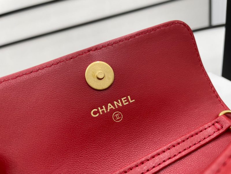 CHL Classic Distressed Red For Women, Women’s Bags 4.7in/12cm - Image 3