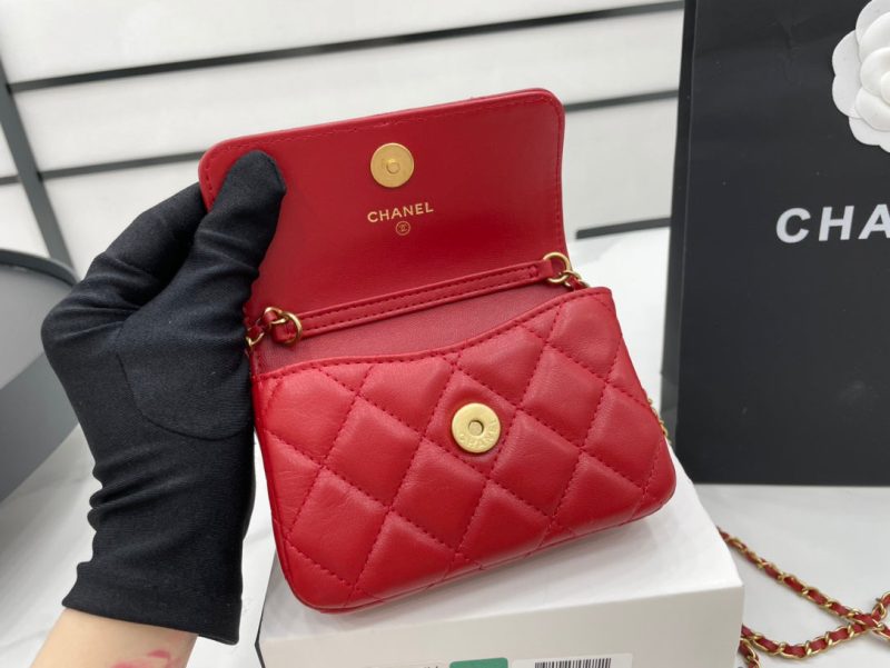 CHL Classic Distressed Red For Women, Women’s Bags 4.7in/12cm - Image 2