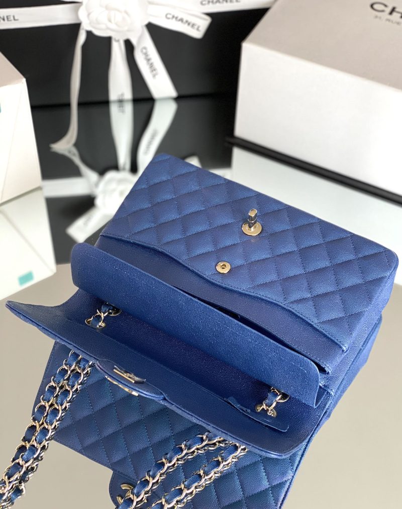 CHL Classic Handbag 26cm Blue For Women A01112 - Image 3