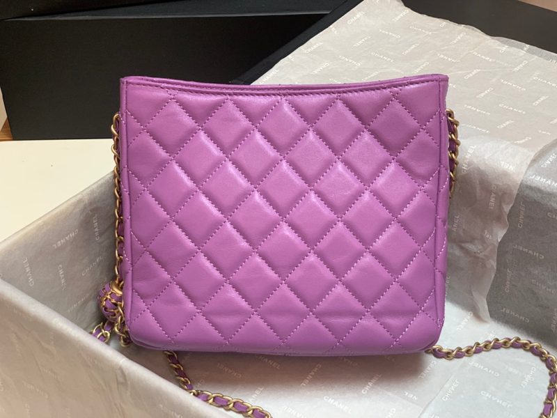CHLHobo Handbag Purple Bag For Women 16cm/6in - Image 6