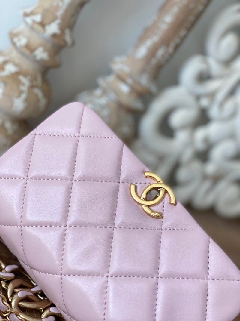 CHL Classic Diamond Flap Bag Light PiNike For Women, Women’s Bags 9.1in/23cm - Image 5