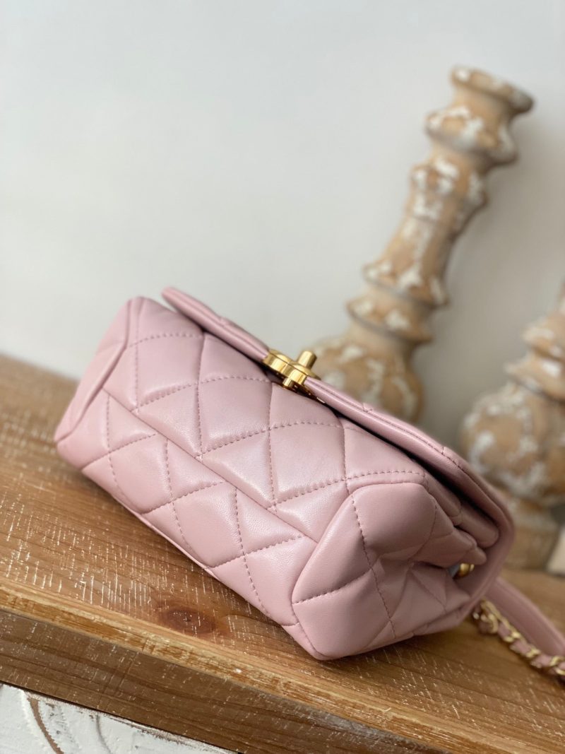 CHL Classic Diamond Flap Bag Light PiNike For Women, Women’s Bags 9.1in/23cm - Image 4
